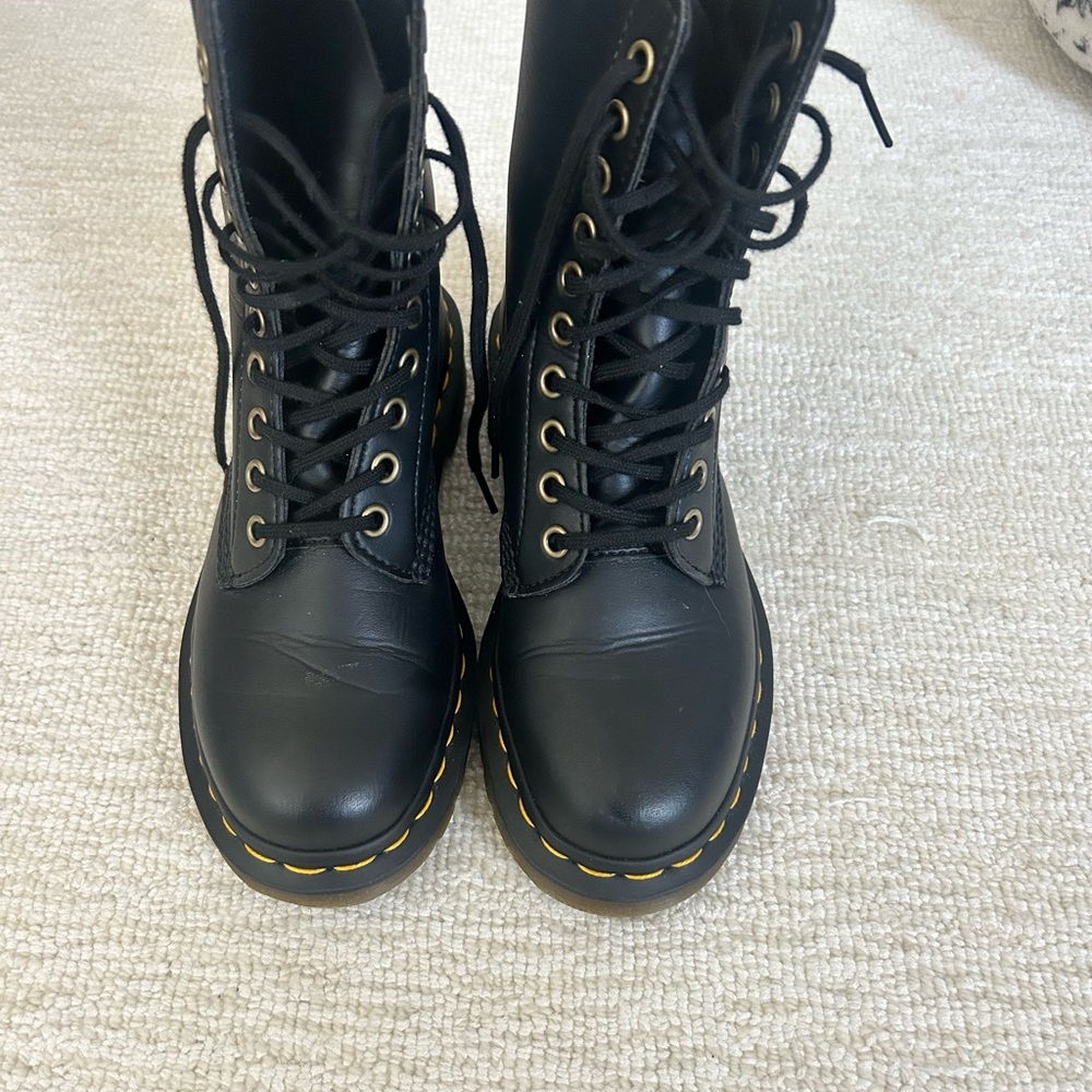 Vegan Dr. Martens Black Lace-Up Boots
